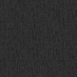 Charcoal Vinyl Non-Pasted Moisture Resistant Wallpaper Roll (Covers 56 Sq. Ft.)