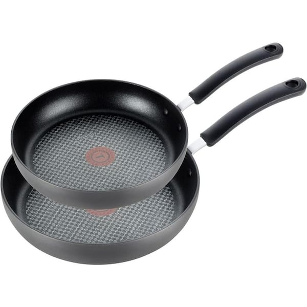 10 in. Aluminum Nonstick in Gray Kitchen Frying Pan Skillets in 2-Packs
