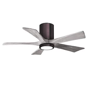 Irene-5HLK 42 in. Integrated LED Indoor/Outdoor Brushed Bronze Ceiling Fan with Remote and Wall Control Included