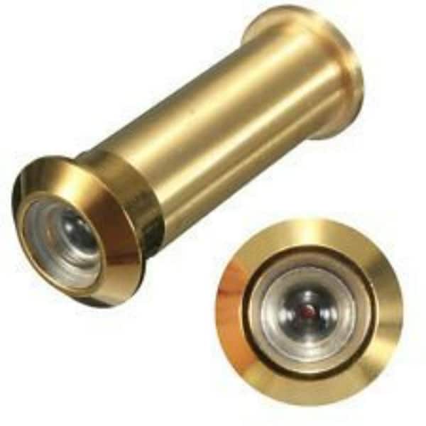Taco 1/2 in. 190° Bright Brass Door Viewer GH-UL3300-US3 - The