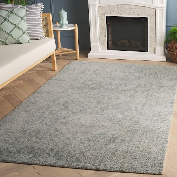 Maharaja 5 ft. x 8 ft. Sage/Green Persian Area Rug
