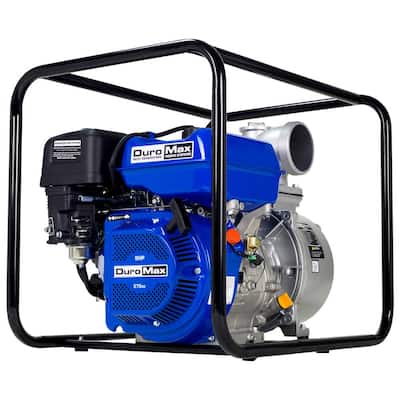 9 HP 4 in. Portable Utility Gasoline Powered Water Pump