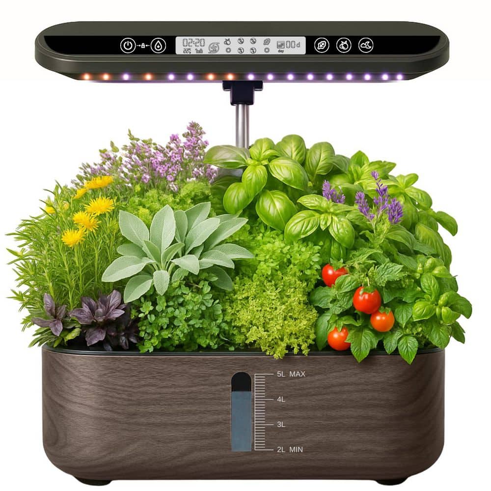 14-Pod Hydroponic Growing System w/LED Grow Light, LCD Display, Smart Timer, Water Pump for Indoor Herb Garden, Kitchen price history on PriceWatchPro