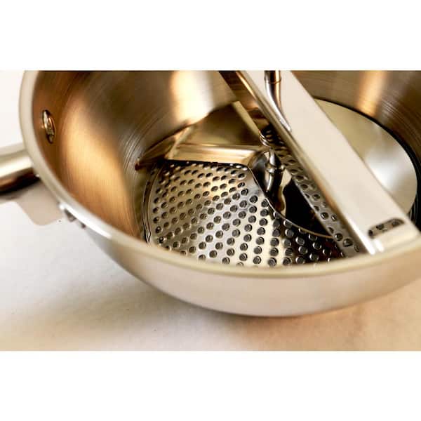 HAZEL Steel Sauce Pan |Alfa Premium Heavy Gauge Tea Pot, 800 ML | Stainless  Steel Sauce Pan | Cookware with Copper Bottom | Milk Pan with Copper