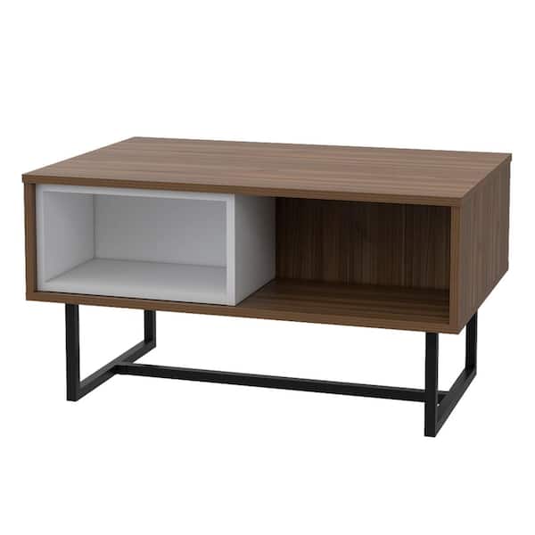 RST BRANDS Vernal 31 in. W x 21 in. D x 17 in. H Rectangular Composite Top Coffee Table in Mahogany
