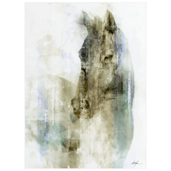 Empire Art Direct Multi-Colored 8 ft. x 10 ft. Majestic Steed Washable Horse Art Area Rug