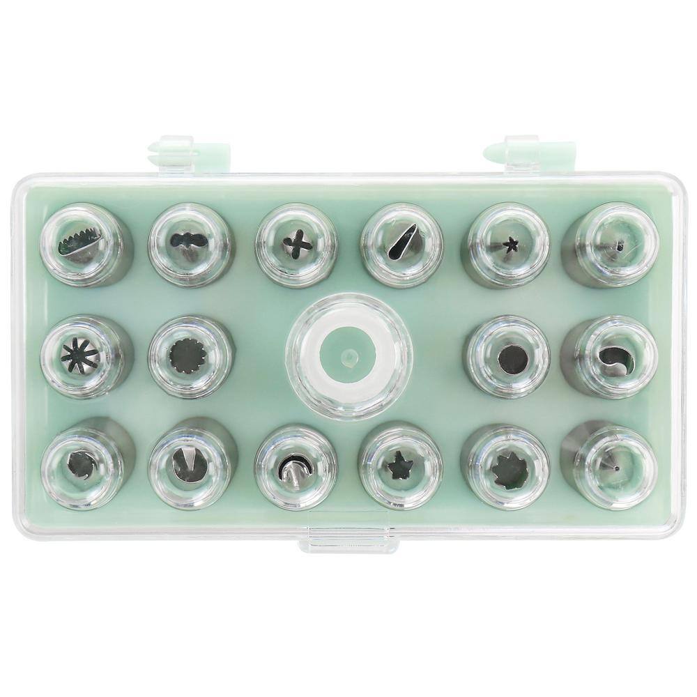 Stainless Steel Cake Decorating Nozzles 16-Piece Set