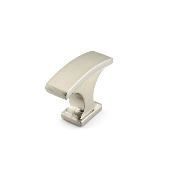 Richelieu Hardware Rimouski Collection 1-1/8 in. (29 mm) x 1/2 in. (12 mm) Brushed Nickel Transitional Cabinet Knob