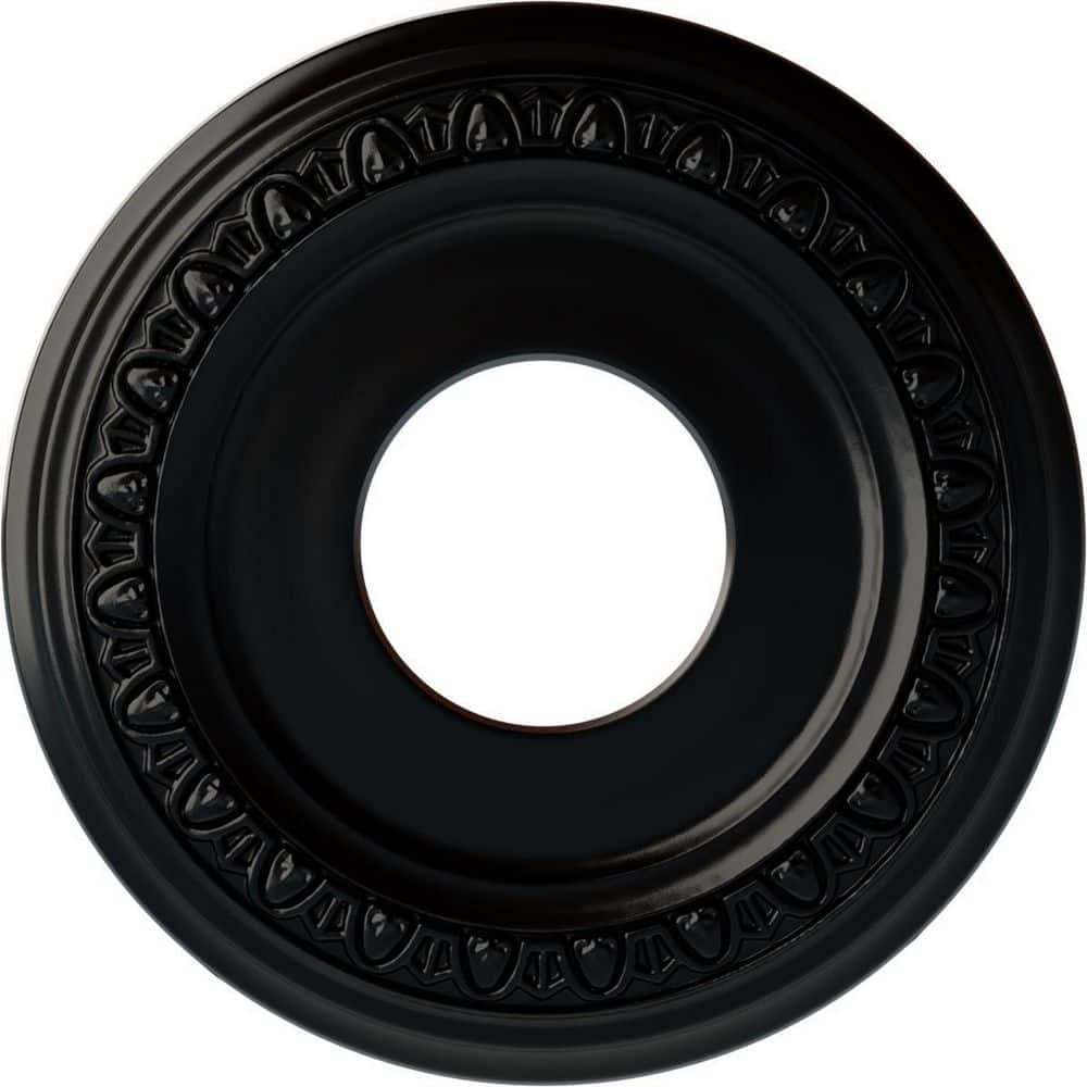 Jet Black Polyurethane Jackson Ceiling Medallion