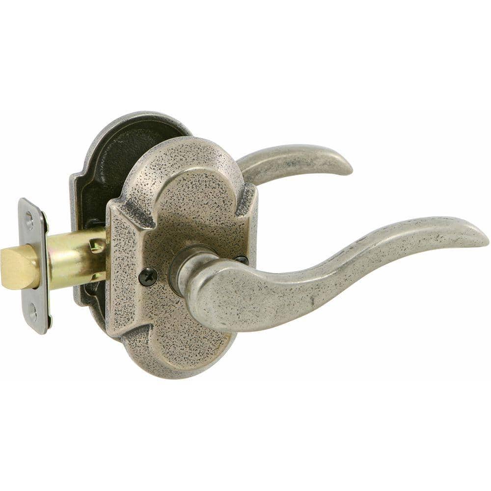 Sandcast Rhonda Aged Pewter Passage Hall/Closet Right Hand Door Lever with Curved Backplate. price history on PriceWatchPro