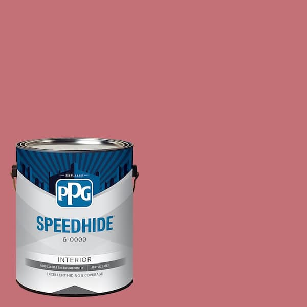 SPEEDHIDE 1 gal. PPG1051-5 Cranberry Eggshell Interior Paint