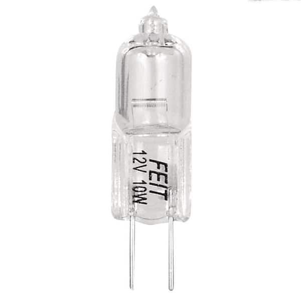 10-Pack 10 Watt 12 Volt Halogen Light Bulbs G4 Base Bi-Pin 12V 10W T3 JC Lamp @ 