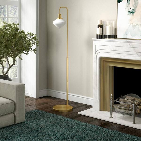 milk glass shade for floor lamp