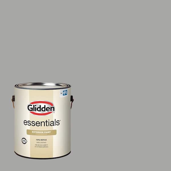 Glidden Essentials 1 gal. PPG0996-3 Statue Garden Satin Exterior Paint