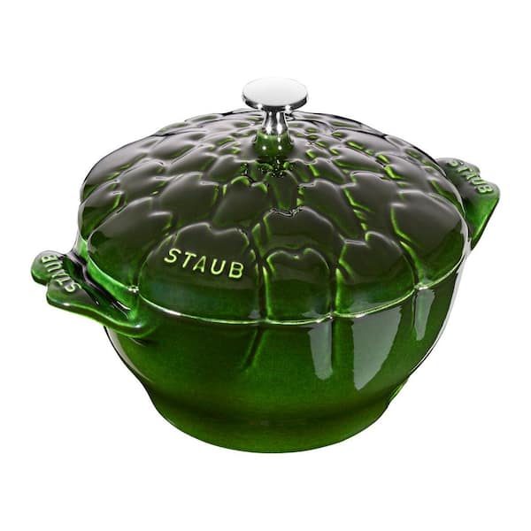 Cast Iron 3 qt. Artichoke Cocotte Dutch Oven - Basil