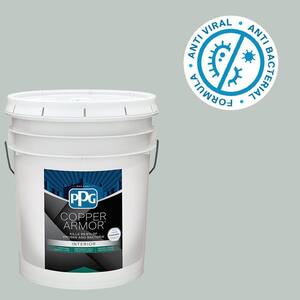 5 gal. PPG10-08 Gale Force Eggshell Antiviral and Antibacterial Interior Paint with Primer