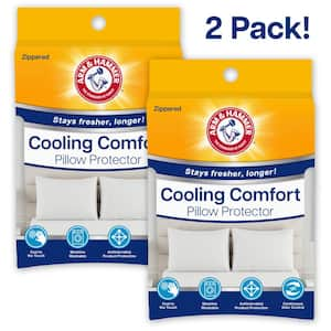 Cooling Comfort Nylon Zippered 2-Pack Standard/Queen Pillow Protector