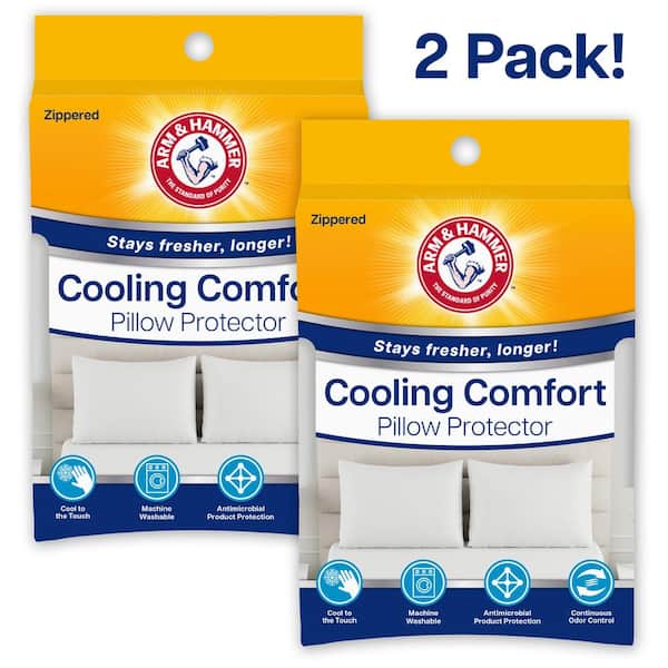 Cooling Comfort Zippered 2-Pack Standard/Queen Nylon Pillow Protector