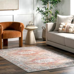 Emerson Tan 4 ft. x 6 ft.  Persian Area Rug