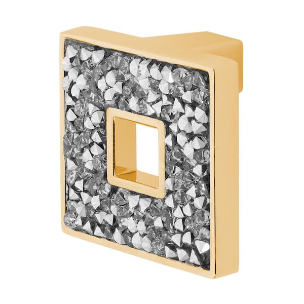 Wisdom Stone Carraway 1-5/16 in. Polished Gold Cabinet Knob