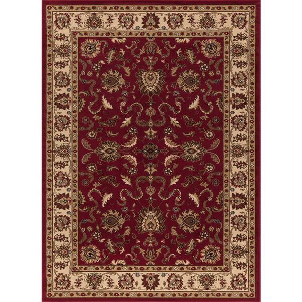 Concord Global Trading Ankara Agra Red 4 ft. x 5 ft. Area Rug
