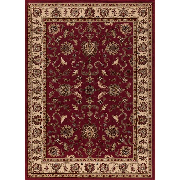 Concord Global Trading Ankara Agra Red 5 ft. x 7 ft. Area Rug