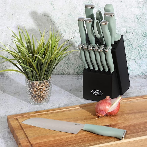 Comfy Grip Gray Stainless Steel 9-Piece Knife Set - with Holder - 1 count  box