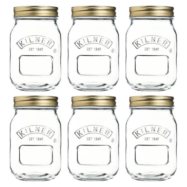 Canning Glass Canning Jar 17 oz. - (Set of 6)
