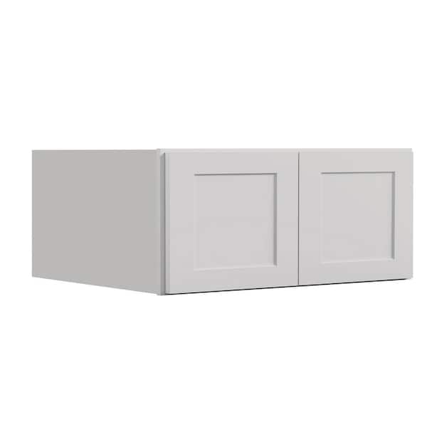 Hausvita 36 in. W x 24 in. D x 18 in. H in Shaker Dove Plywood Ready to Assemble Kitchen Wall Cabinets with 2-Doors