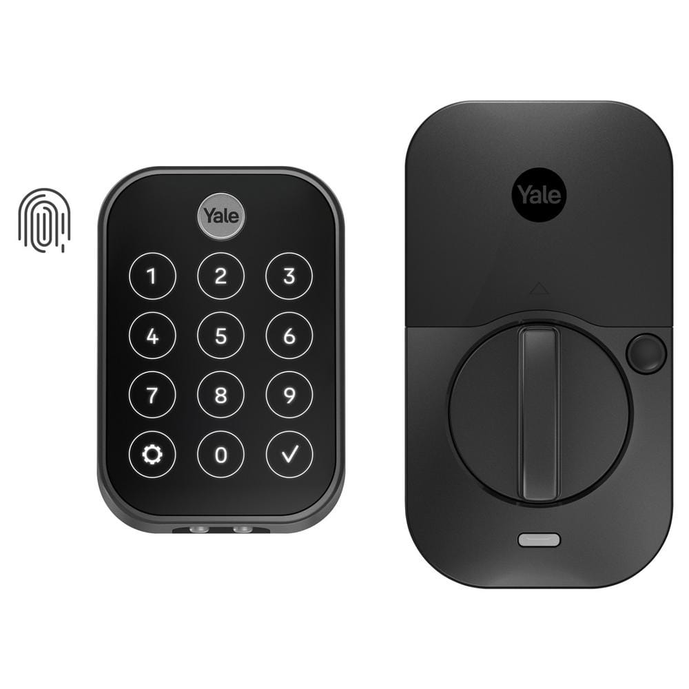 Yale Keyless Smart Door Lock with WiFi and Fingerprint Access; Black