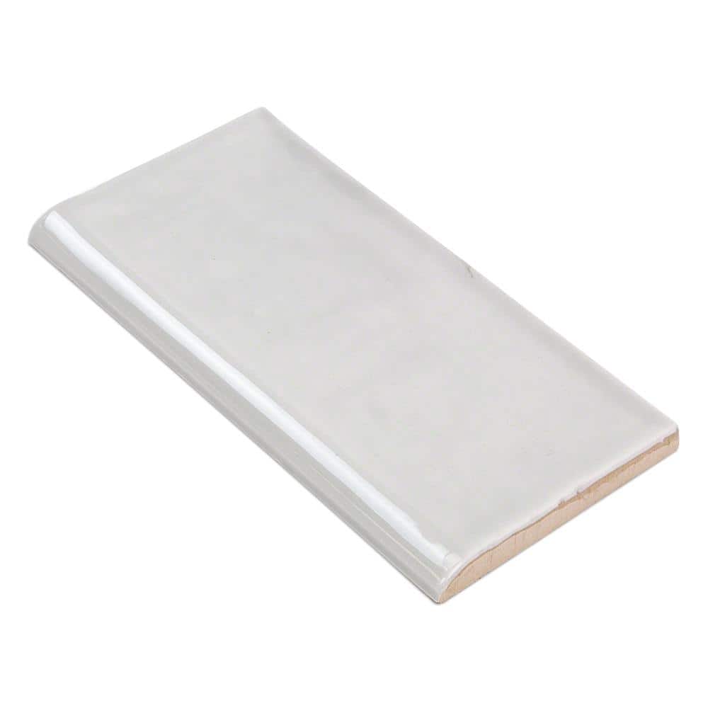 Catalina Gris 3 in. x 6 in. Polished Ceramic Wall Bullnose Tile price history on PriceWatchPro