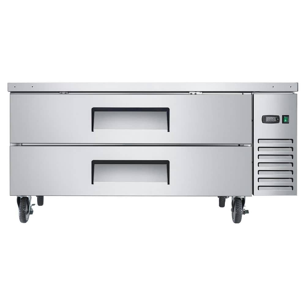 SKYSHALO Commercial Refrigerator, 52 in. Worktop Undercounter