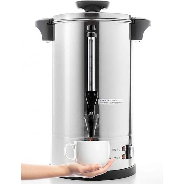 Commercial Grade Stainless Steel Percolate 100Cup Coffee Maker Hot Water Urn Capacity for Catering 16L