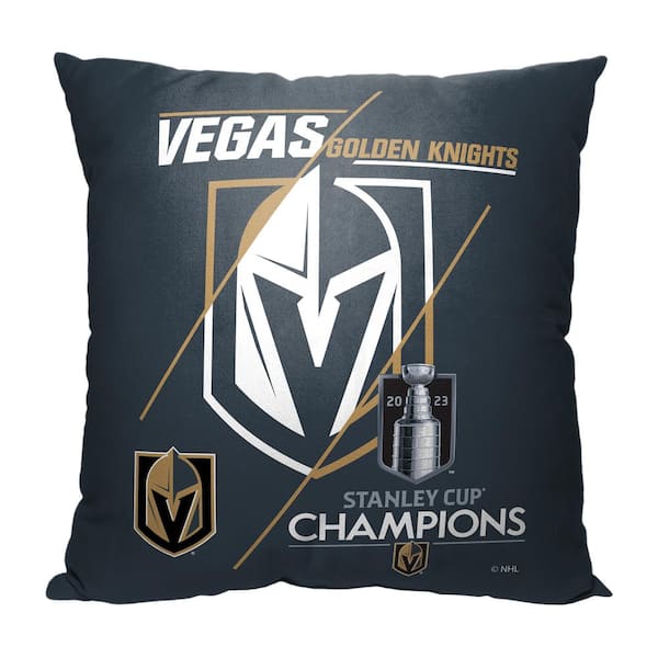 THE NORTHWEST GROUP NHL Golden Knights 2023 Stanley Cup Champions Trick Play Printed Multicolor 18 in x 18 in Throw Pillow