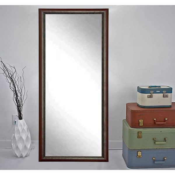BrandtWorks Carved Mahogany Tall Framed Mirror