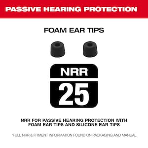 Jobsite Earbuds Foam Ear Tip Kit - Size Large