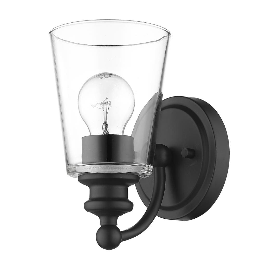 Ceil 1-Light Matte Black Sconce price history on PriceWatchPro