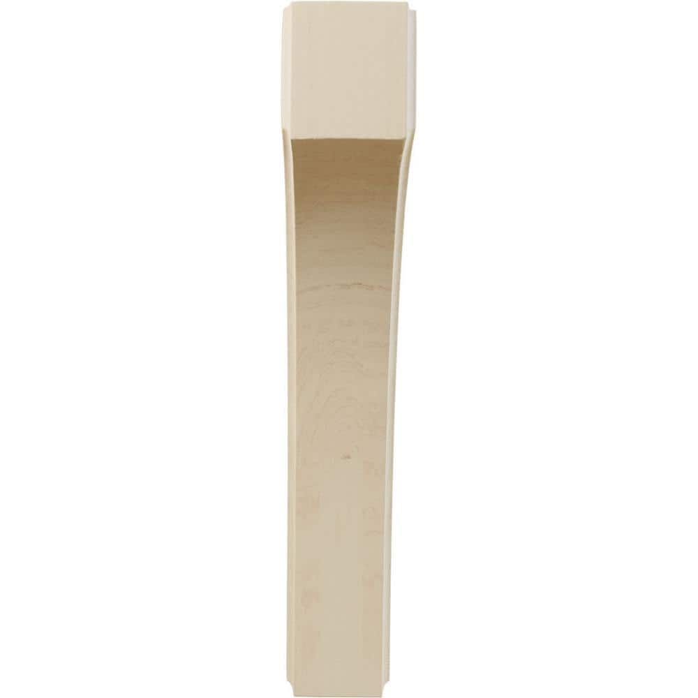 10" Unfinished Rubberwood Decorative Corbel Bracket