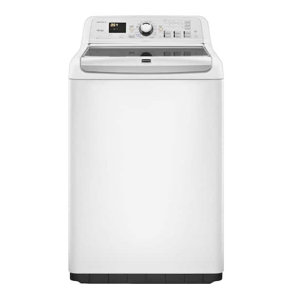 Maytag Bravos XL 4.8 cu. ft. High-Efficiency Top Load Washer with Steam in White, ENERGY STAR
