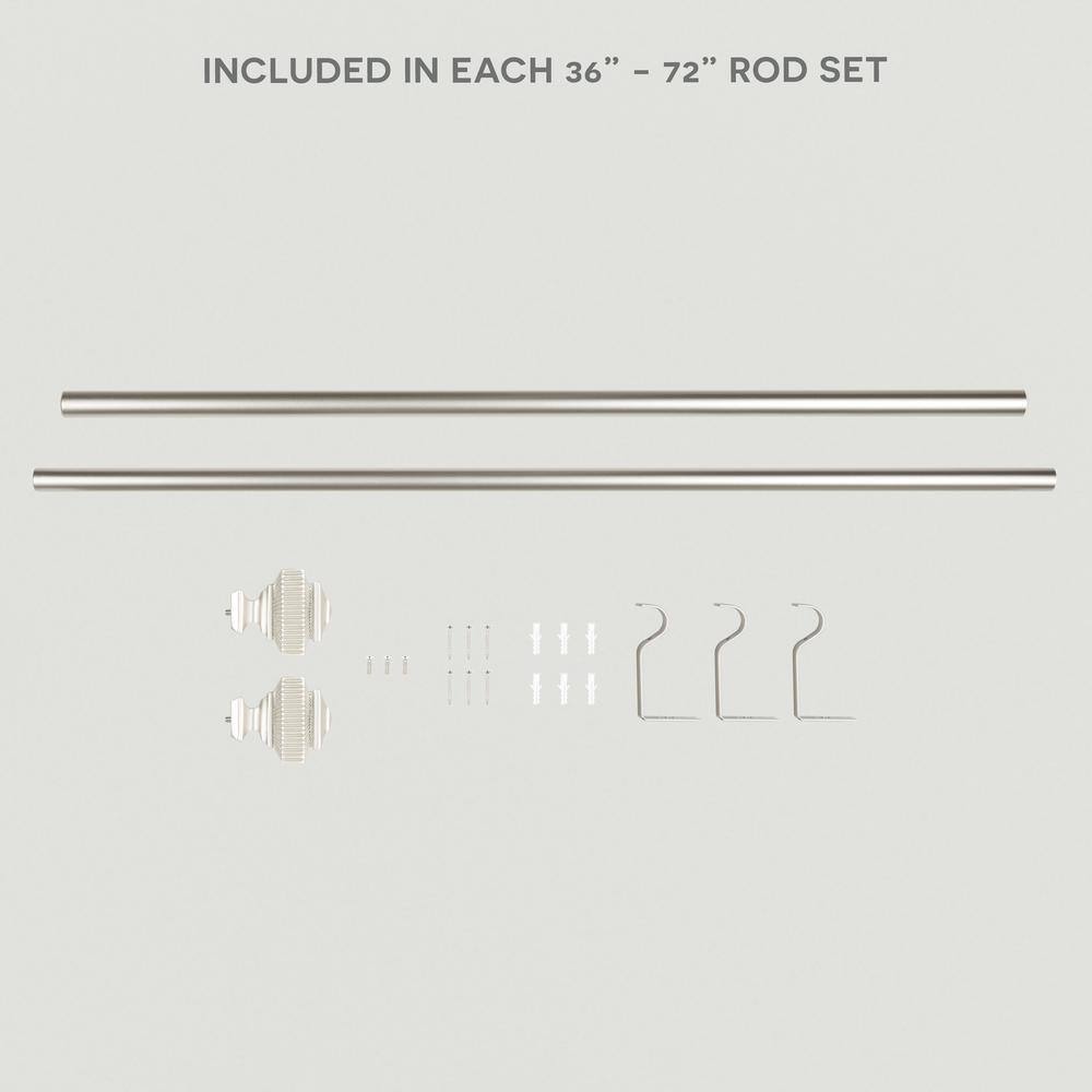 Amalgamated Textiles Adjustable Single Curtain Rod