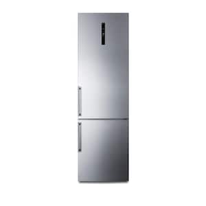24 in. W 11.7 cu. ft. Bottom Freezer Refrigerator in Stainless Steel, Counter Depth