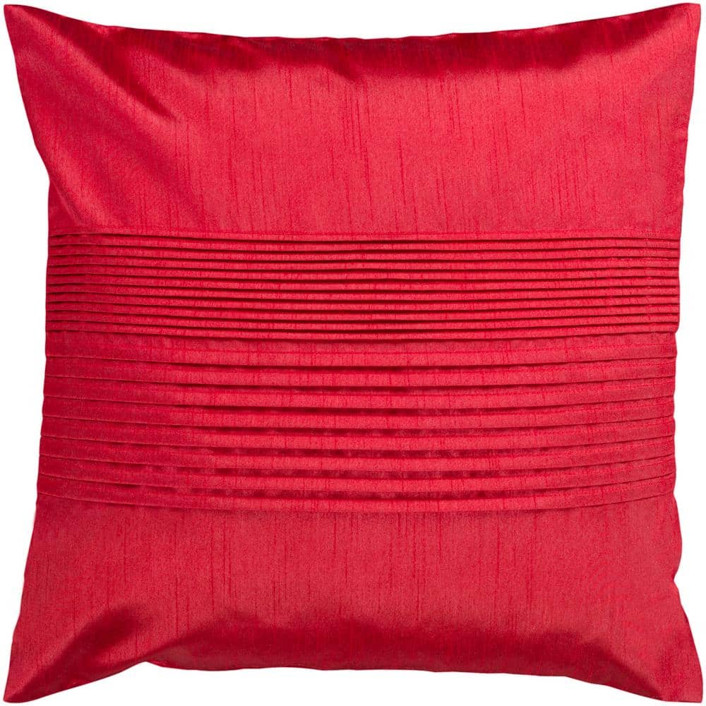 Virgili Bright Red Solid Polyester 22 in. x 22 in. Throw Pillow price history on PriceWatchPro