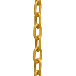 3 in. (#10, 76 mm) x 25 ft. Gold Plastic Chain