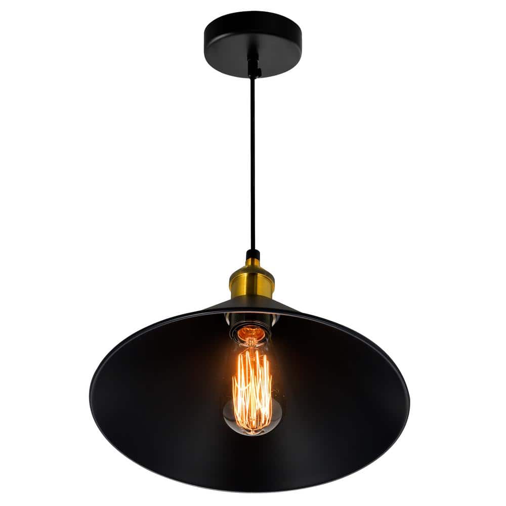 Brave Black Mini Pendant with Cone Shaped Shade