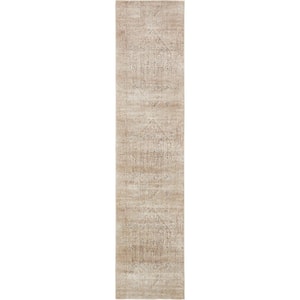 Chateau Quincy Beige 3' 0 x 13' 0 Runner Rug