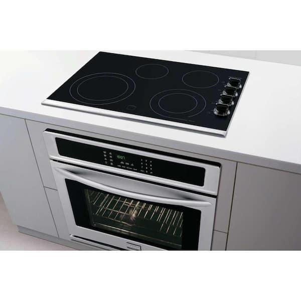 36 in. Radiant Electric Cooktop in Black with 5 Burner Elements, including Quick Boil Burner & Ceramic Glass Surface