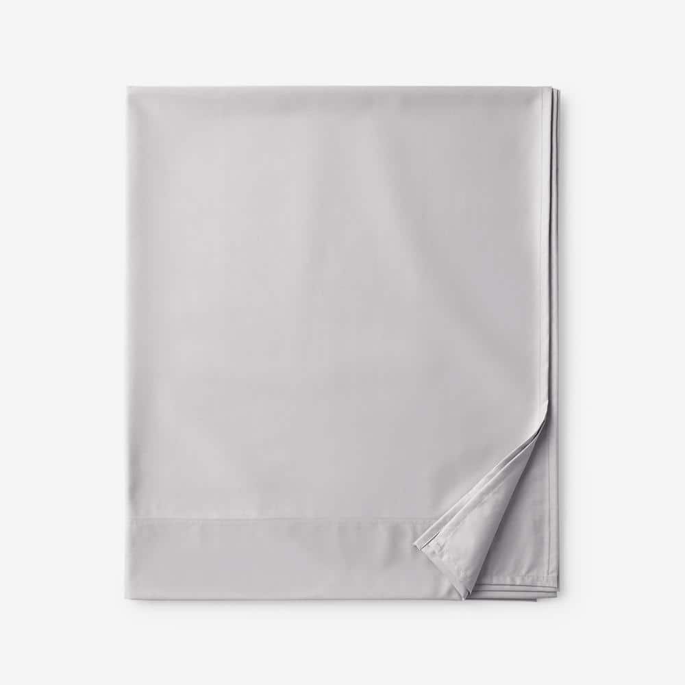 The Company Store Wrinkle-Free Gray Mist Solid 300-Thread Count Sateen ...