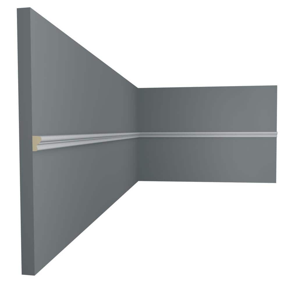 96 in. Primed Polyurethane Panel Moulding
