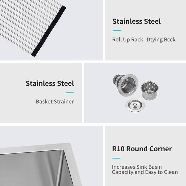 Silver Stainless Steel Kitchen Corner Basket, Size/Dimension