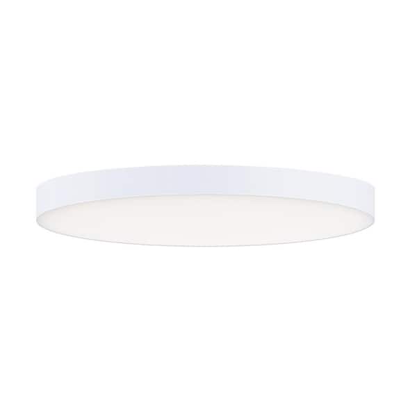 Maxim Lighting Trim 9 in. RD LED Surface Flush Mount 4000K 0-Volt to 10-Volt Dim